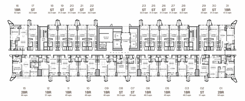 LOW Zone LOW Zone - 3rd-12th Floorplan - 3rd-12th Floorplan